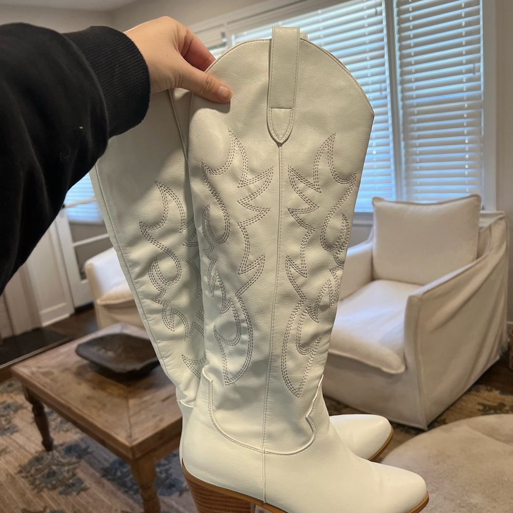 Billini White Western Boots